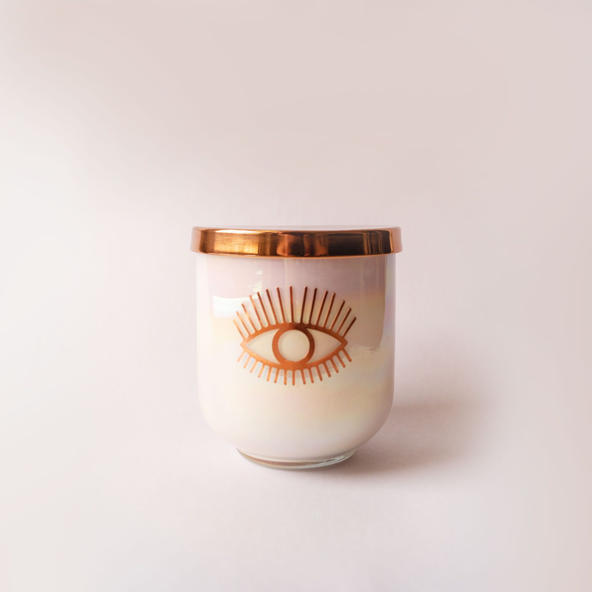 Rose Gold Evil Eye Candle | Haath Ka Bana
