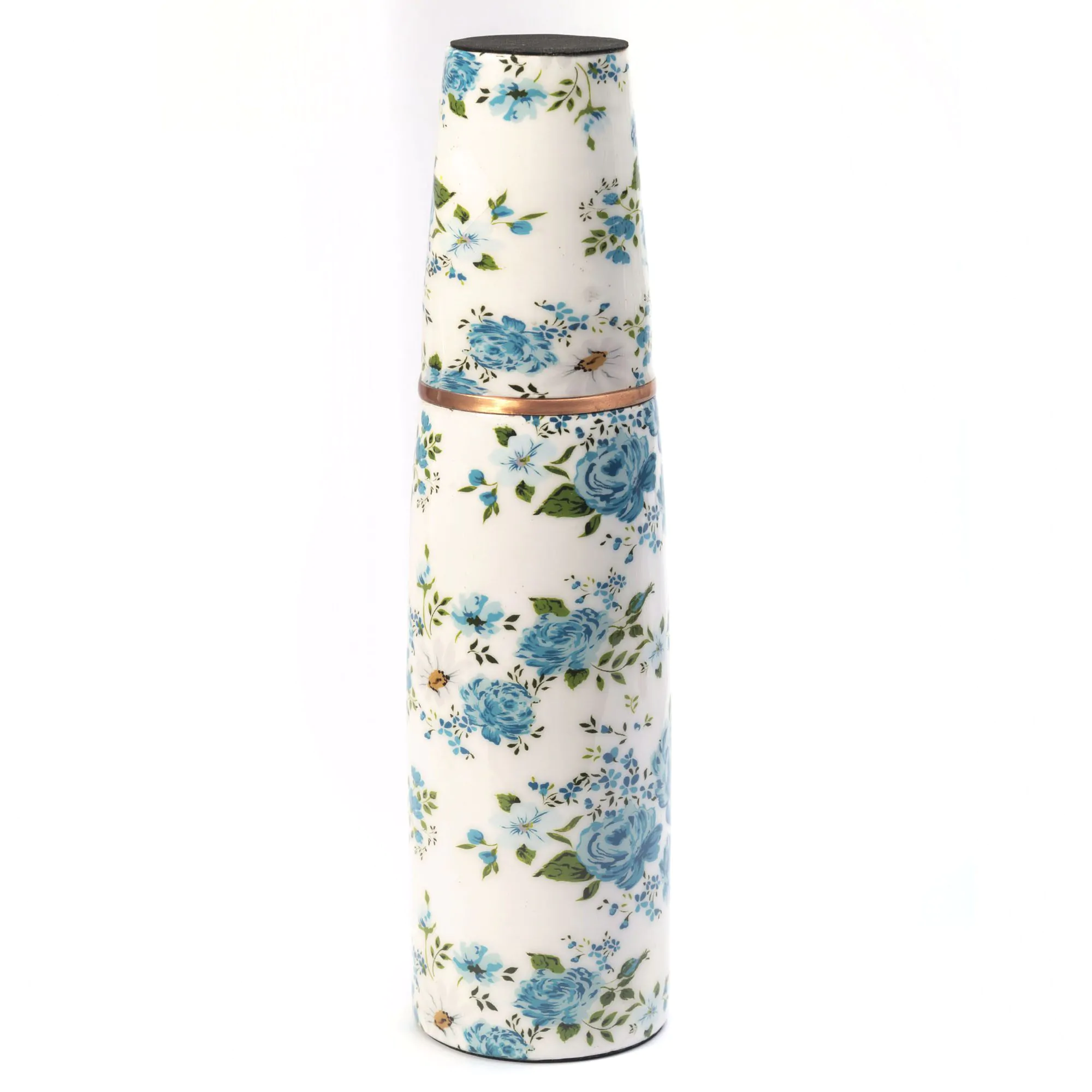 Buy Floral Print Copper Flask | Haath Ka Bana